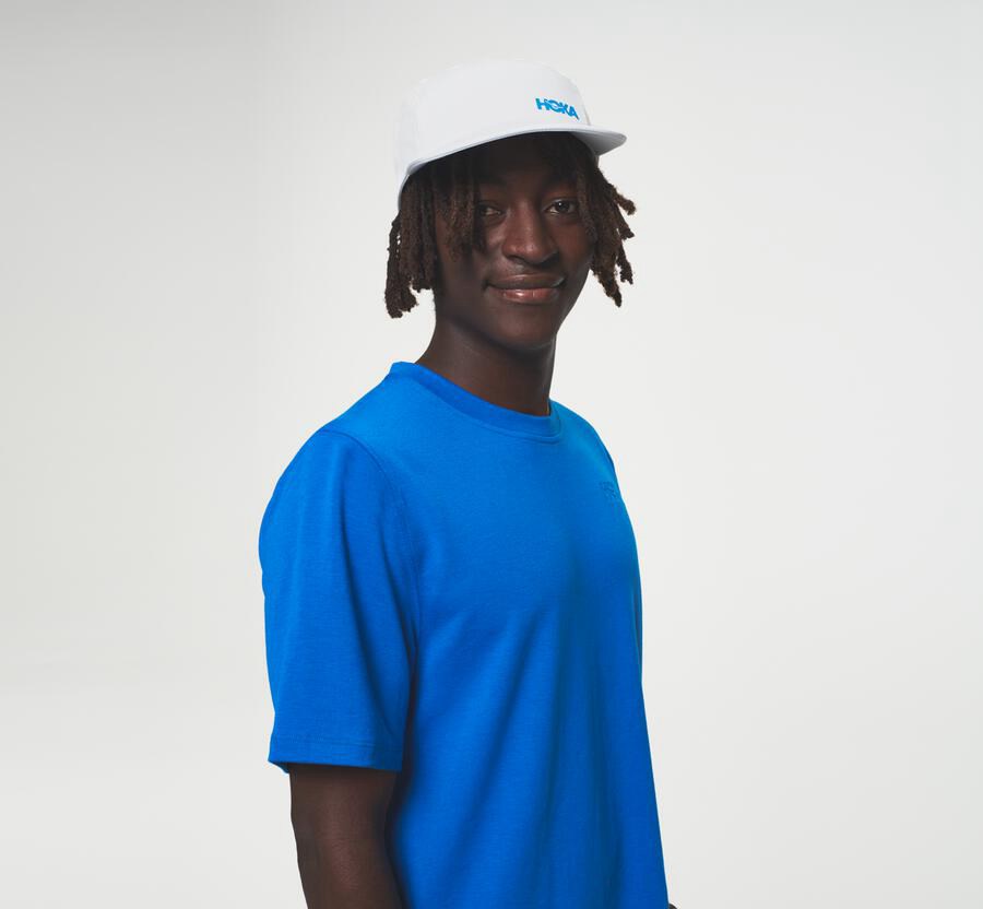 Hoka One One Mens Tee - Lifestyle - Blue - WVXR85710